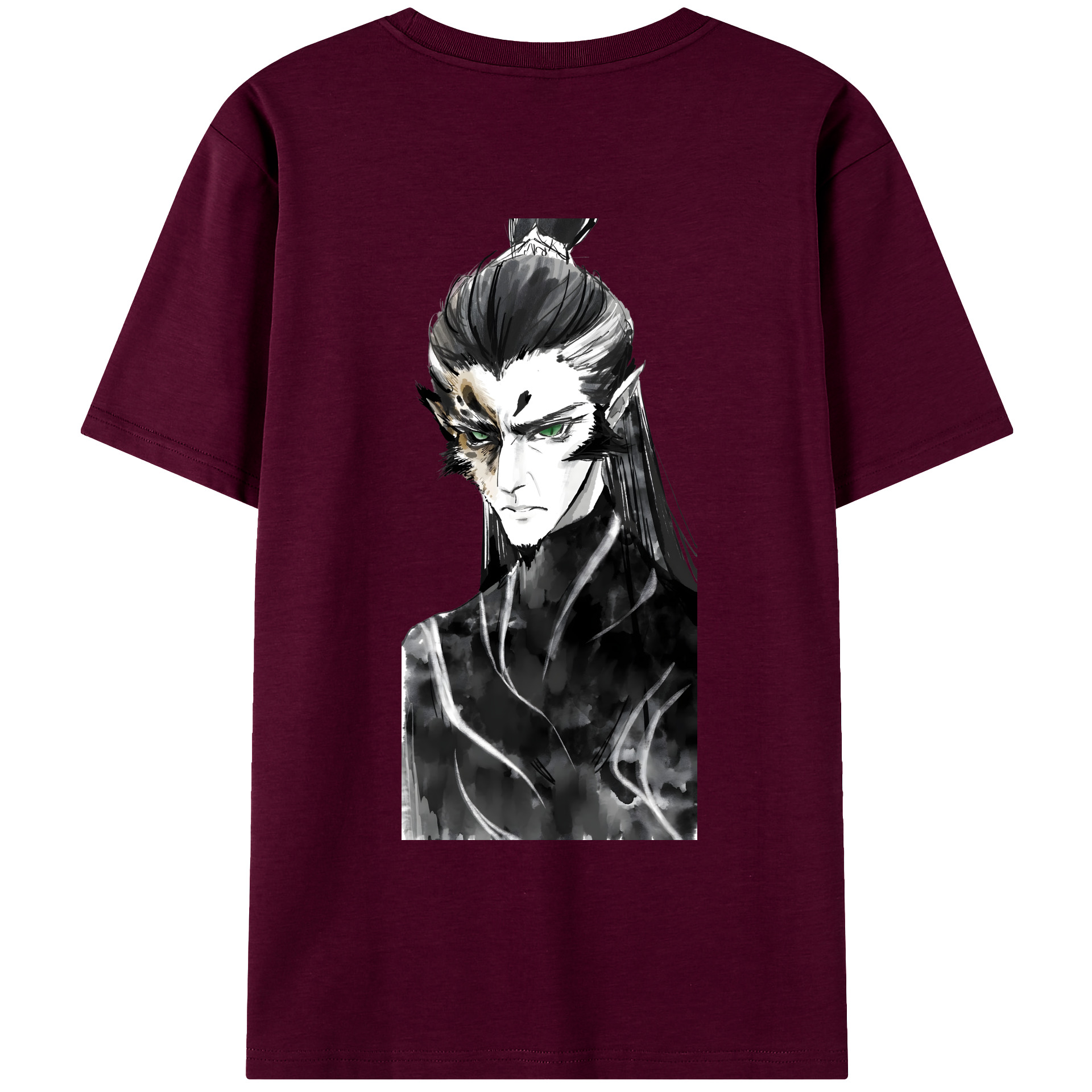 （画像用） Ne Zha 2 ナタ 魔童の大暴れ レディース半袖Tシャツ(バックプリント)